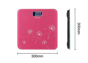 Porcellana Scala di digitale del bagno del quadrato 300x300MM, bilancie elettroniche rosa fornitore