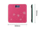 Scala di digitale del bagno del quadrato 300x300MM, bilancie elettroniche rosa fornitore